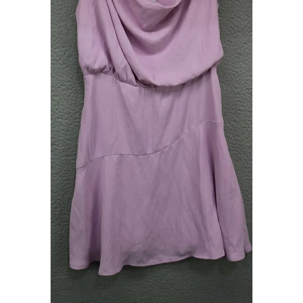 Le Lis Collection Anthropologie Purple Silky Mini Dress-Size Small